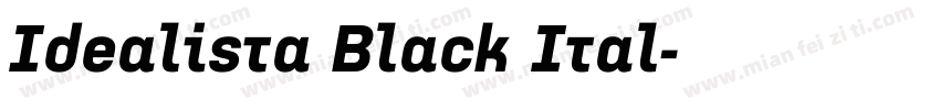 Idealista Black Ital字体转换